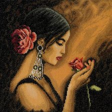 Схема вышивки «испанка-3»