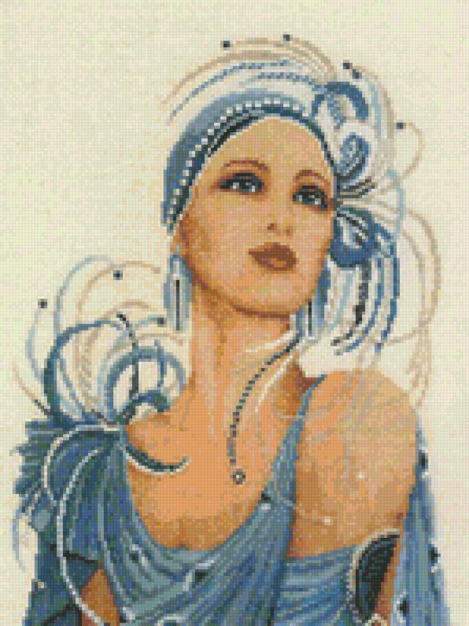 модница - женщина, шляпка - предпросмотр