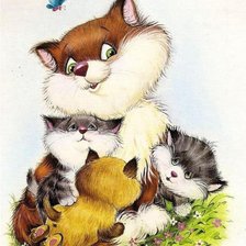 Схема вышивки «коты»