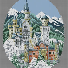 Оригинал схемы вышивки «Замок» (№11942)