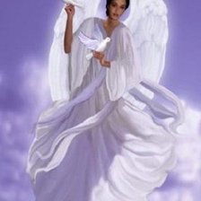 Оригинал схемы вышивки «ангел» (№11987)
