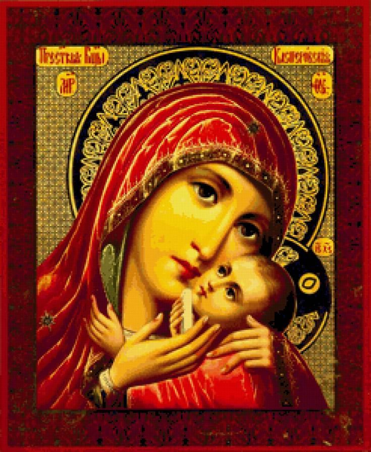 Святая Богородица - икона - предпросмотр