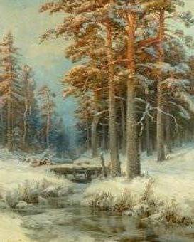 пейзаж - пейзаж, природа, лес, зима - оригинал