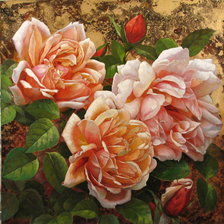 Оригинал схемы вышивки «три розы» (№13261)
