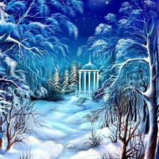 Схема вышивки «Зима»