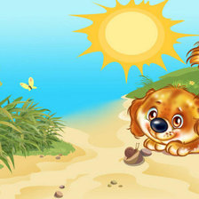 Схема вышивки «собачка»