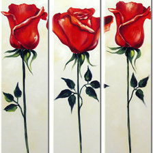 Оригинал схемы вышивки «триптих розы» (№15213)