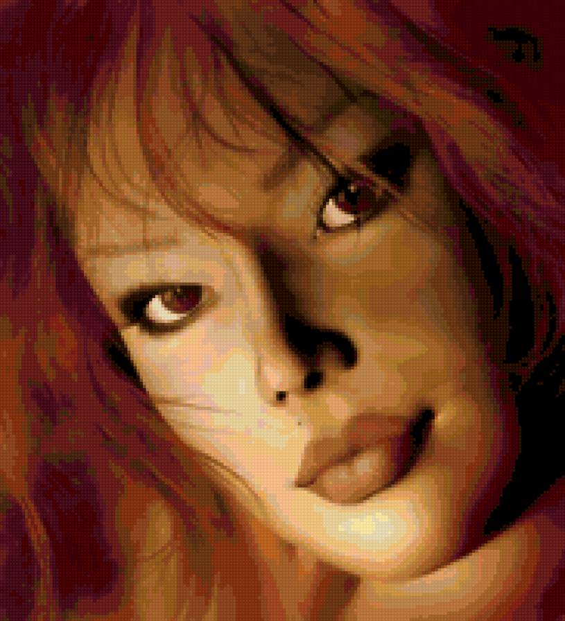 №15508 - живопись, девушка, люди, искусство, картина - предпросмотр