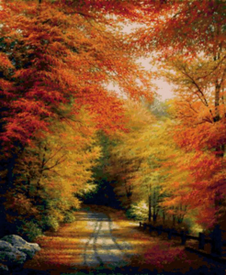 Осенняя тропинка) - осенний лес, осень, лес - предпросмотр