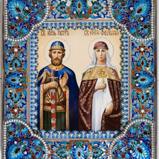 Оригинал схемы вышивки «Икона Петр и Феврония» (№16462)