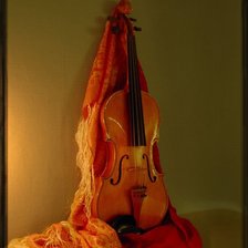 Оригинал схемы вышивки «Забытая скрипка» (№16680)
