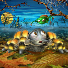 Схема вышивки «пауки»