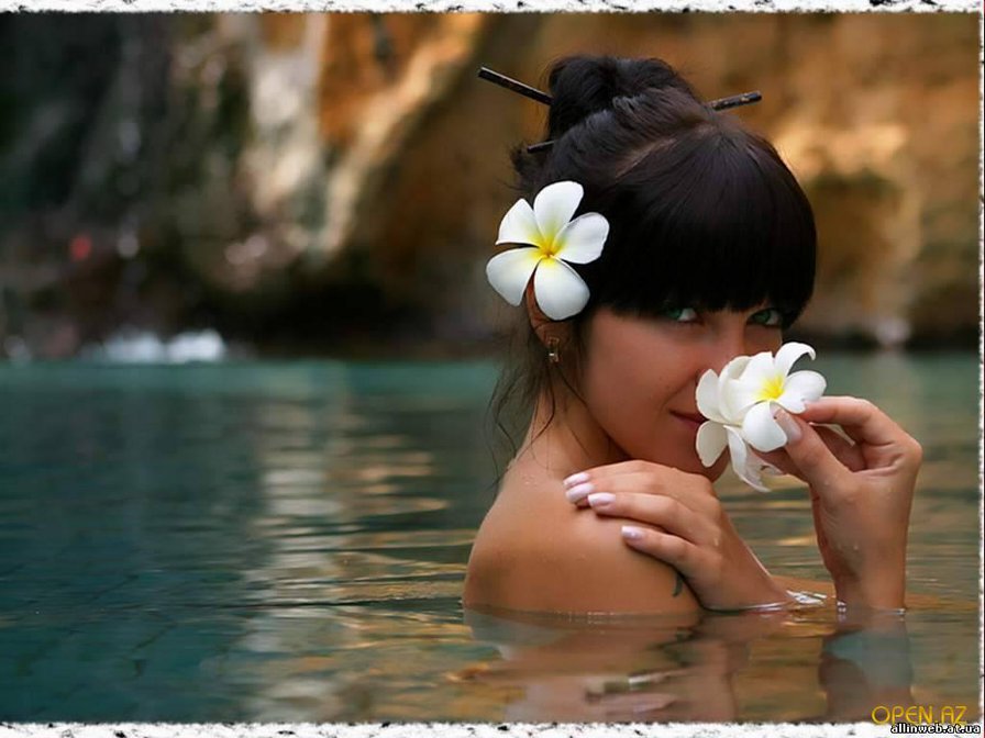 девушка - лица, девушка, люди, цветы - оригинал