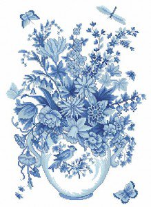 цветы - букет, ваза, цветы - оригинал