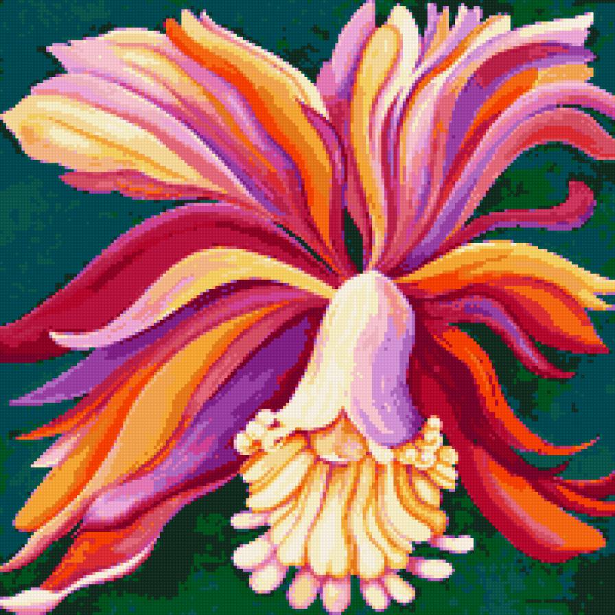 Подушка "Цветок" - подушки, цветы, орхидеи, подушка, орхидея, тропические цветы - предпросмотр