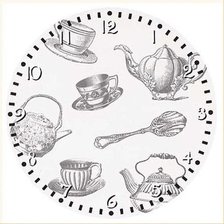 Схема вышивки «кухонные часы»