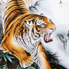 Оригинал схемы вышивки «Тигр» (№17806)