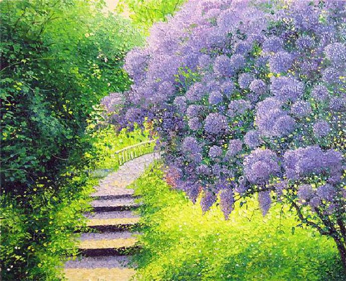 Сиреневая алея - душистая сирень, сирень, природа, весенние цветы, цветы - оригинал