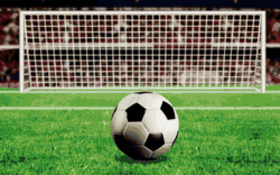 мяч - поле, ворота, мяч, футбол - предпросмотр