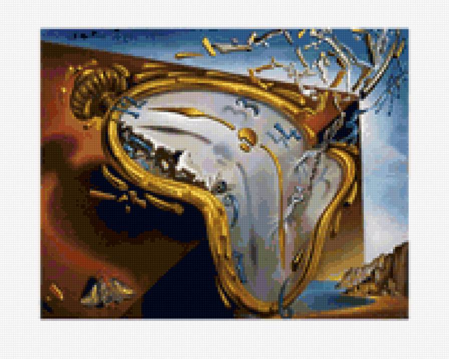 Мягкие часы - картина, искусство, часы, дали, живопись - предпросмотр