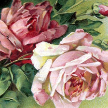 Оригинал схемы вышивки «Подушка Розы» (№19168)