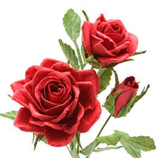 Оригинал схемы вышивки «Подушка Красные розы» (№19172)