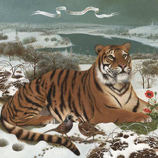 Оригинал схемы вышивки «Тигр» (№20264)