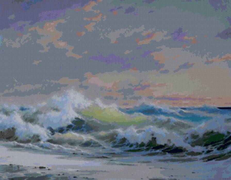 Свежий ветер - море, картина, живопись, пейзаж, природа - предпросмотр