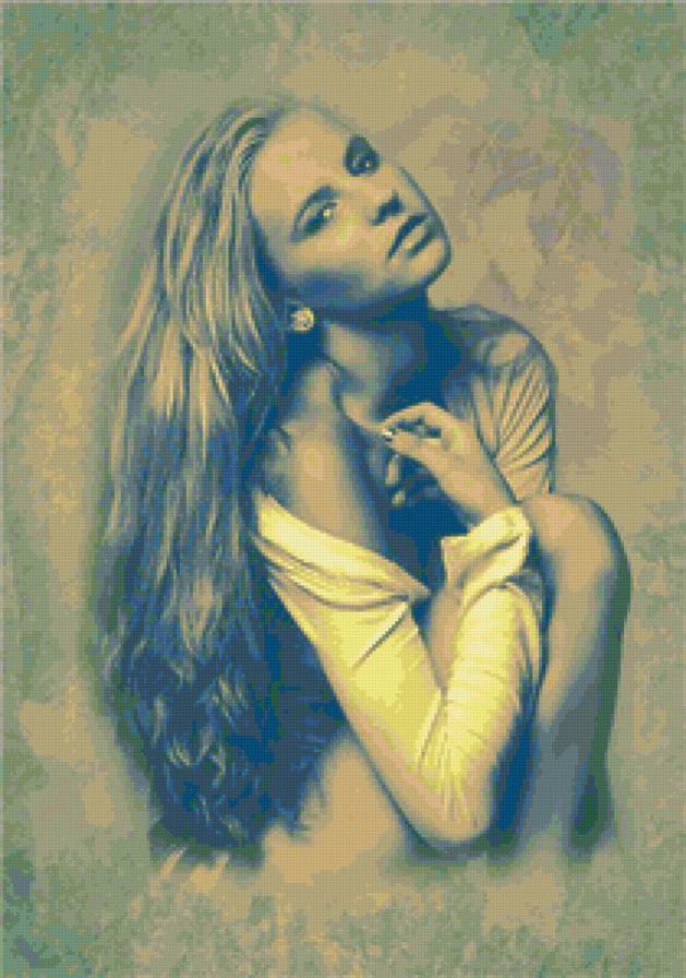 В карандаше - девушка - предпросмотр