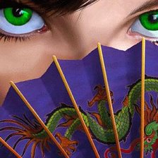 Оригинал схемы вышивки «зеленые глаза» (№22004)