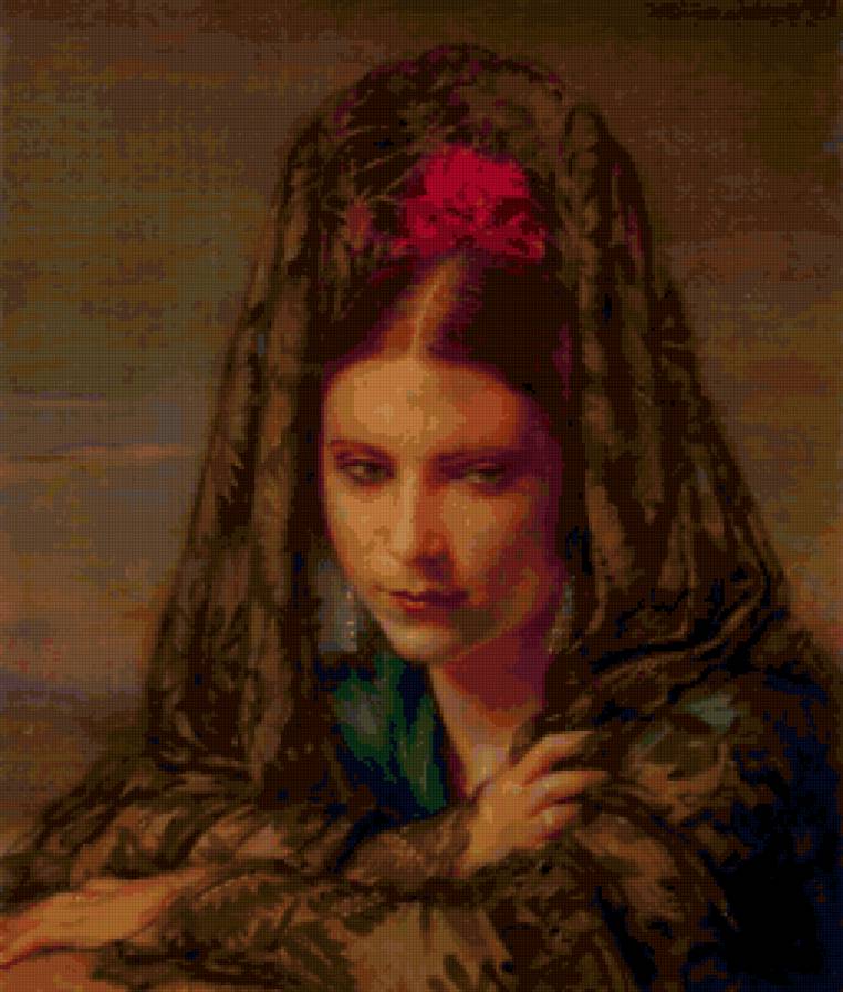 №22186 - испанка, девушка - предпросмотр