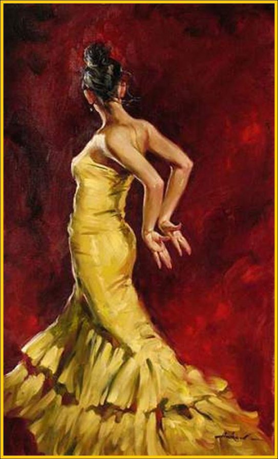 №22250 - девушка, танец, испанка, атрошенко - оригинал