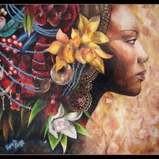 Схема вышивки «Негритянка»