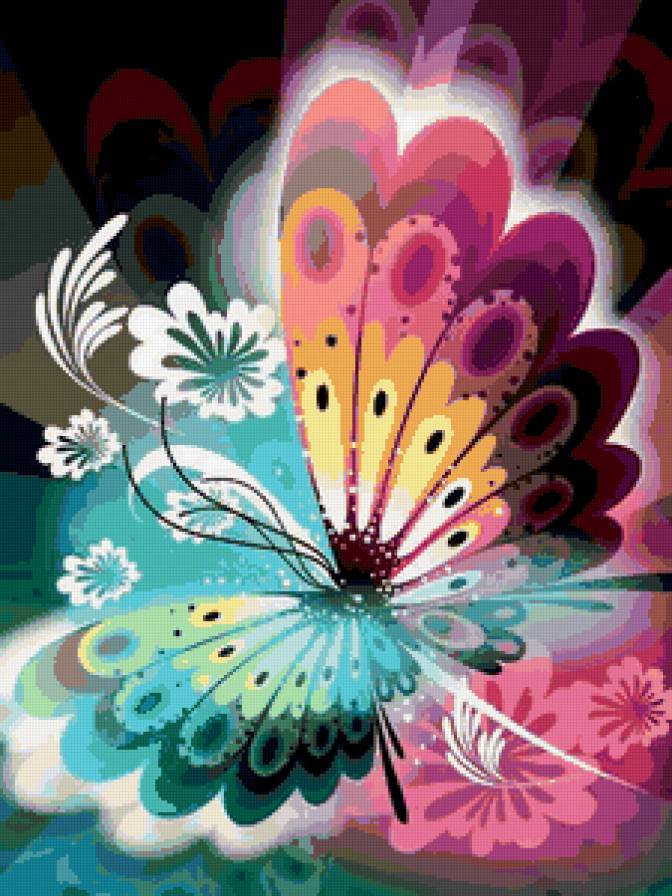 Бабочка - бабочка, абстракция - предпросмотр