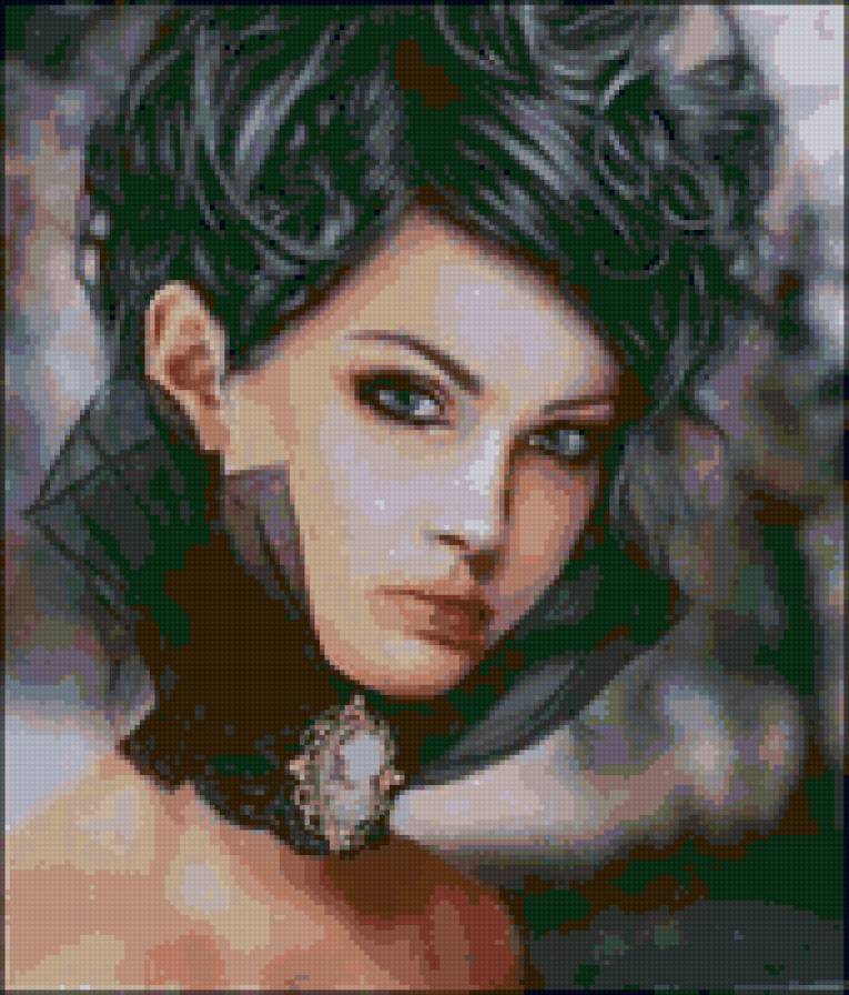 №22379 - девушка, люди, живопись, картина, искусство - предпросмотр