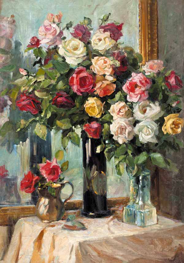 Розы - цветы, картина, букет, розы, живопись - оригинал