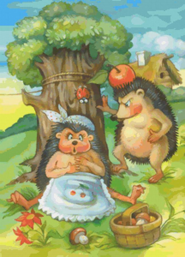 ежики - предпросмотр