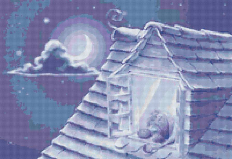 Лунный вечер - предпросмотр