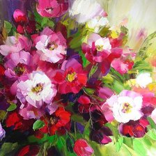 Схема вышивки «цветы»