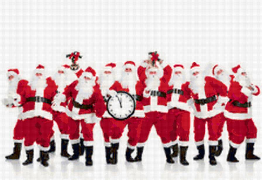 санта- клаусы - новый год - предпросмотр