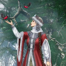 Схема вышивки «Снегурочка»