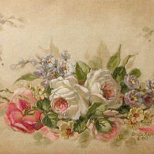 Оригинал схемы вышивки «винтажные розы» (№23803)