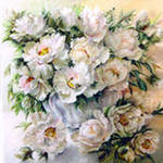 Схема вышивки «Букет пионов»