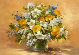 цветы в вазе - цветы, ваза - оригинал