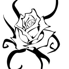 Оригинал схемы вышивки «роза» (№23950)