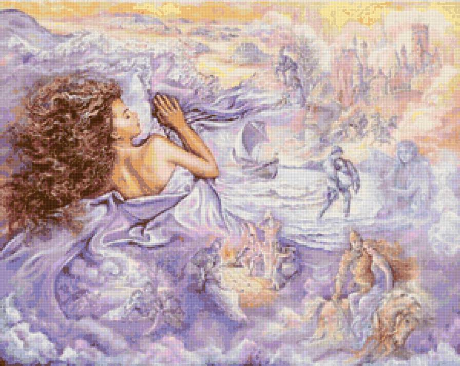 Грезы 4 - девушка, рыцари - предпросмотр