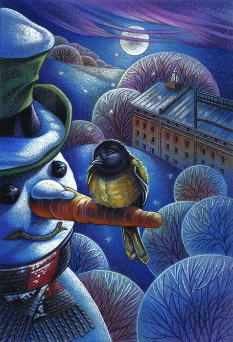 зимний сюжет - пейзаж, зима, природа - оригинал