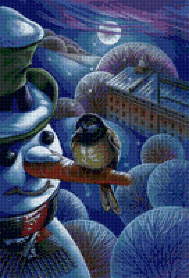 зимний сюжет - природа, зима, пейзаж - предпросмотр