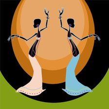 Схема вышивки «танцы»