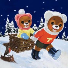 Схема вышивки «мишки»